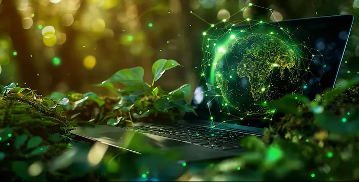 Notbook com Globo Tecnológico